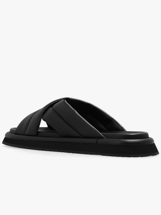 Napa Look Fabric Sandals Black - DOLCE&GABBANA - BALAAN 6