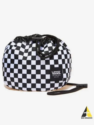 Mini cinch bag BLACK white CHECKERBOARD - VANS - BALAAN 1