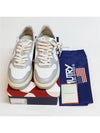 Men's Medalist Low Leather Sneakers Grey White - AUTRY - BALAAN 6