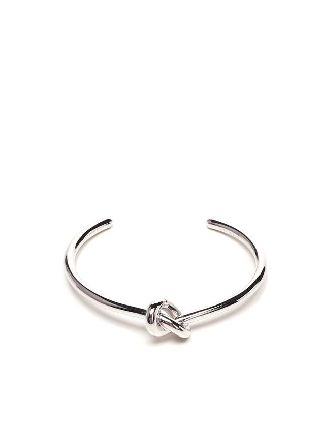 Knot Extra Thin Brass Bracelet Silver - CELINE - BALAAN 1