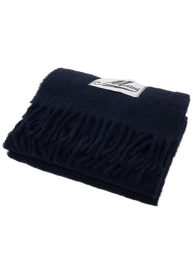 Alpaca Wool Muffler Navy - MARNI - BALAAN 3