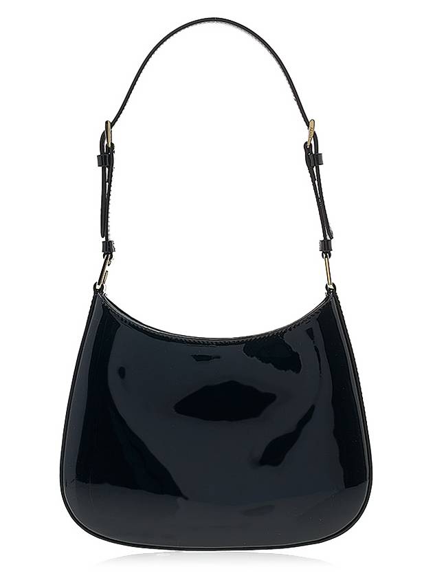 Cleo Patent Leather Shoulder Bag Black - PRADA - BALAAN 5