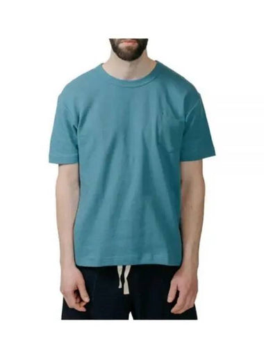 HOWLIN 24 BELGIAN WAFFLE T SHIRT BLUE LOVER - HOWLIN' - BALAAN 1