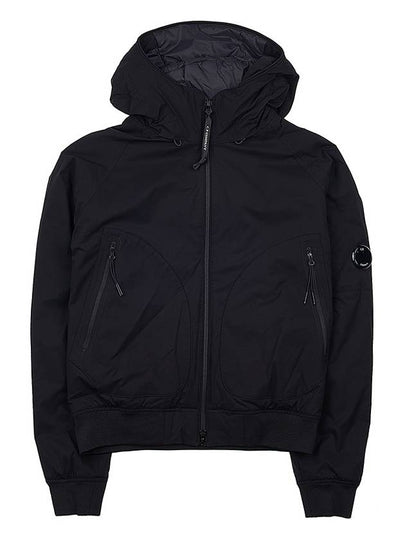 Pro-Tech Ribbed Hooded Jacket Black - CP COMPANY - BALAAN 2