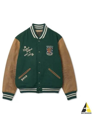 varsity style jacket green - POLO RALPH LAUREN - BALAAN 1