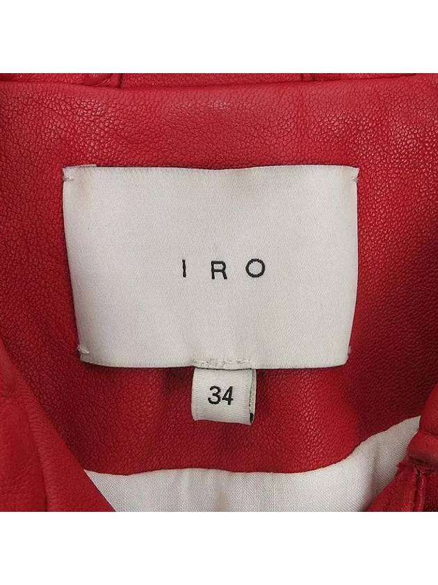 Smith Market used luxury goods red leather jacket women s clothing - IRO - BALAAN 4