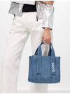 24SS Tech Denim Tote Bag Shoulder Bag - GANNI - BALAAN 8