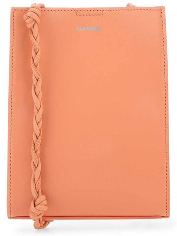 Tangle Small Leather Cross Bag Coral - JIL SANDER - BALAAN 1