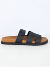 Chypre Calfskin Sandals Black - HERMES - BALAAN 3