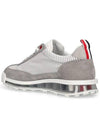 Tech Runner Panel Low Top Sneakers Grey - THOM BROWNE - BALAAN 4