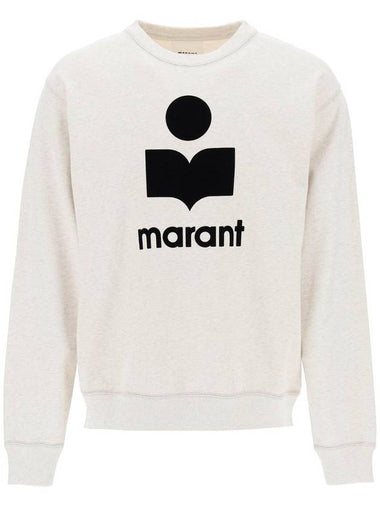 Mikoy Flocked Logo Sweatshirt - ISABEL MARANT - BALAAN 1