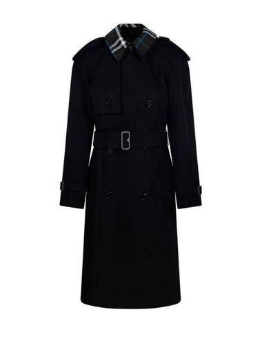 Detachable Collar Trench Coat Black - BURBERRY - BALAAN 1