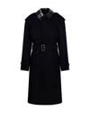 Detachable Collar Trench Coat Black - BURBERRY - BALAAN 1