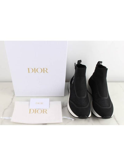 B25 knit fabric high top sneakers 40 250 - DIOR - BALAAN 2