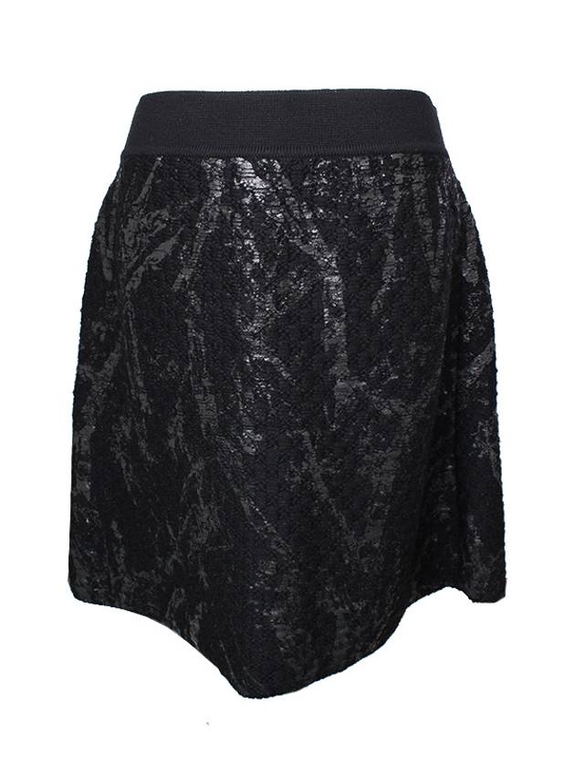 Black pure wool knit skirt 77 - CHANEL - BALAAN 2