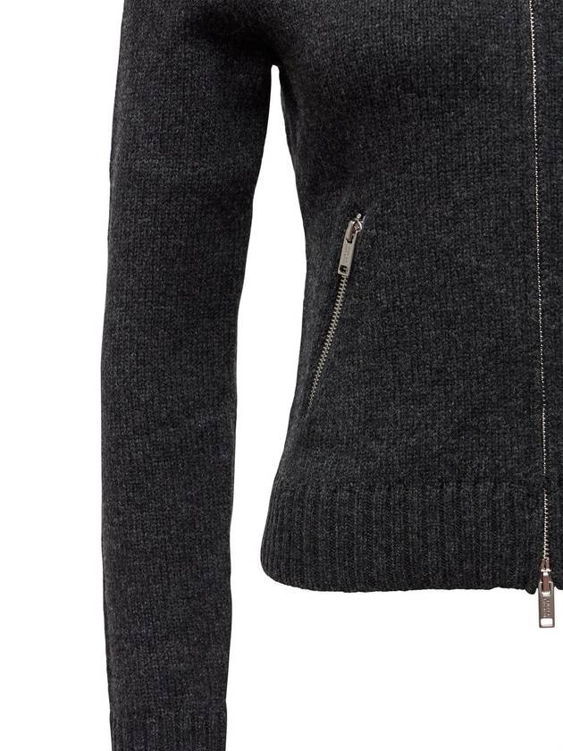 Lynda Zip Up Knit Cardigan Anthracite - ISABEL MARANT - BALAAN 3