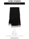 Wool Fringe Scarf Black - ACNE STUDIOS - BALAAN 3