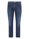 Slim Fit Twill Melange Comfort Jean Blue - EMPORIO ARMANI - BALAAN 2