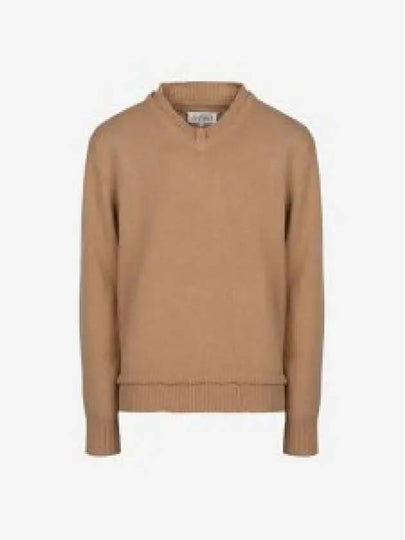 Men's 4 Stitch Elbow Patch Knit Top Beige - MAISON MARGIELA - BALAAN 2