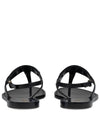 Web Interlocking GG Flip Flops Black - GUCCI - BALAAN.