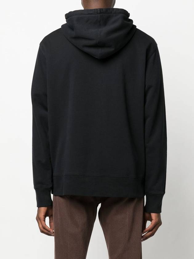 Dressed Fox Print Relaxed Fit Hoodie Black - MAISON KITSUNE - BALAAN 5