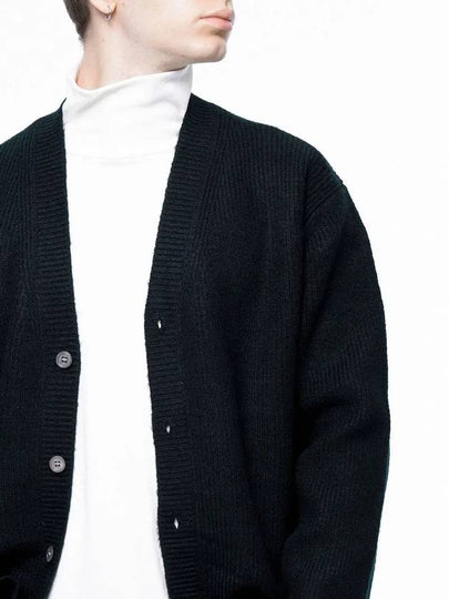 Men s M243OT01GN Dense Hachi Wool Blended Y neck Knit Cardigan Green - CHANCE'S NOI - BALAAN 2