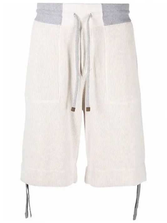 Men's Cotton Shorts Panama M29200409G T835 CO312 - BRUNELLO CUCINELLI - BALAAN 1