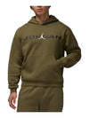 Jordan Essential Fleece Hoodie Medium Olive - NIKE - BALAAN 1