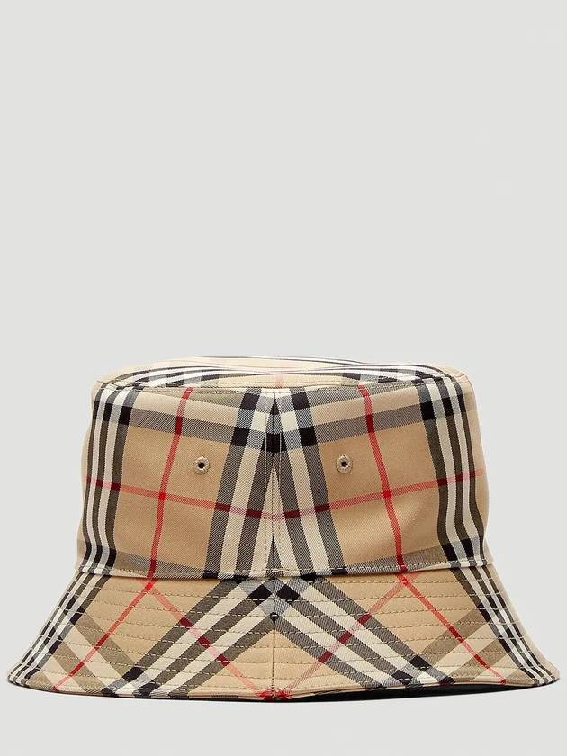 Allover Signature Classic Check Print Pattern Bucket Hat - BURBERRY - BALAAN 3