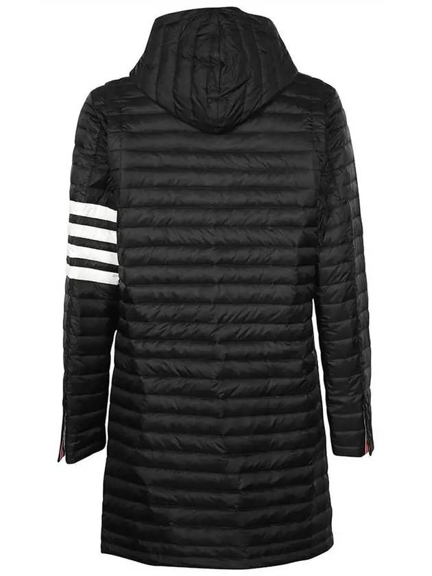 Men's 4 Bar Hooded Padding Black - THOM BROWNE - BALAAN 4