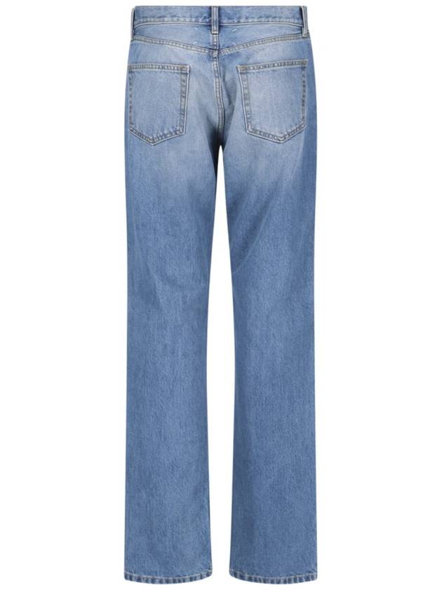 Back Stitch 5 Pocket Straight Jeans Medium Wash - MAISON MARGIELA - BALAAN 4