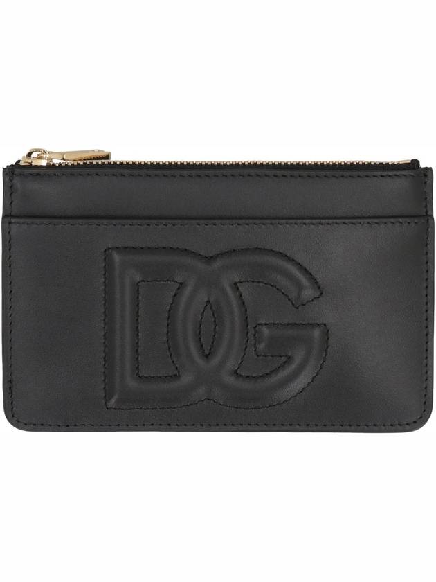 DG Logo Leather Card Wallet Black - DOLCE&GABBANA - BALAAN 3