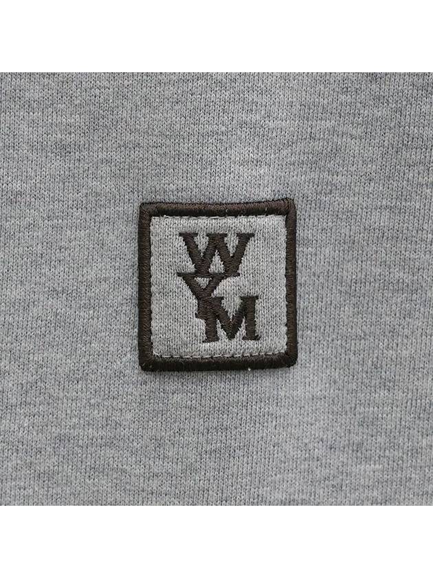 Back Logo Cotton Hoodie Grey - WOOYOUNGMI - BALAAN 8