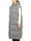 Women's Hooded Padded Vest Green - STUDIO NICHOLSON - BALAAN 4