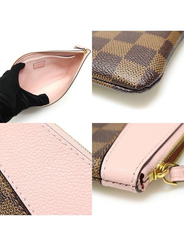 N60261 Damier Eben Canvas Rose Powder Daily Pouch Clutch - LOUIS VUITTON - BALAAN 6