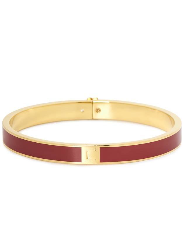 Kira Enamel Bangle Bracelet Gold Dried Tomato - TORY BURCH - BALAAN 3