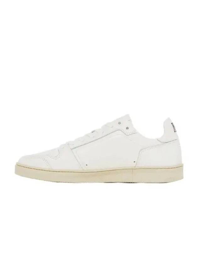 Men s White Classic Low Top Leather Sneakers A21S403 853 - AMI - BALAAN 1