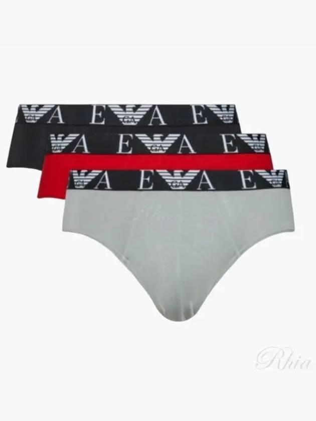 Men's Triangle Cotton Briefs 3 Pack - EMPORIO ARMANI - BALAAN 2