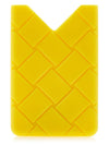 Intrecciato Silicone Card Wallet Yellow - BOTTEGA VENETA - BALAAN 2