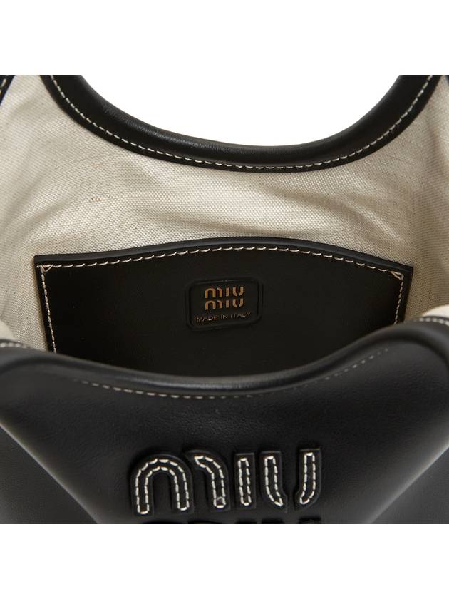 Ivy Leather Tote Bag Black - MIU MIU - BALAAN 9