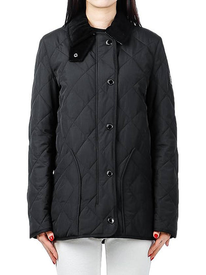 Diamond Quilted Thermoregulated Barn Jacket Black - BURBERRY - BALAAN 2