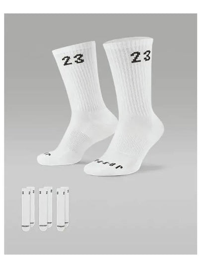 Jordan Essential Crew 3 Pack Socks White - NIKE - BALAAN 2