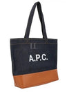 Axel Denim Tote Bag Indigo Blue Brown - A.P.C. - BALAAN 2