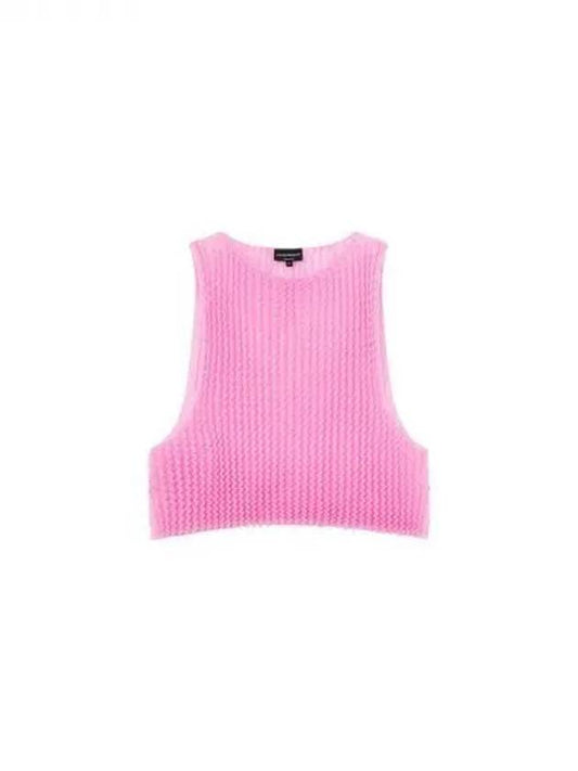 Women s Zigzag Pleated Vest Pink 271452 - EMPORIO ARMANI - BALAAN 1