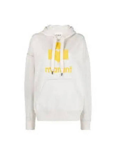 Miley Logo Print Hoodie Ivory - ISABEL MARANT - BALAAN 2