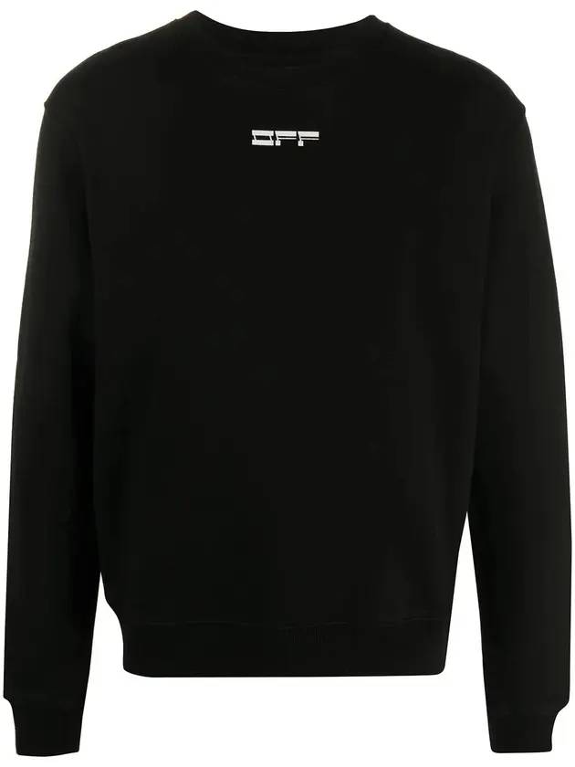 face logo sweatshirt black - OFF WHITE - BALAAN.