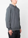 Signature Logo Patch Hoodie Grey - STONE ISLAND - BALAAN 4