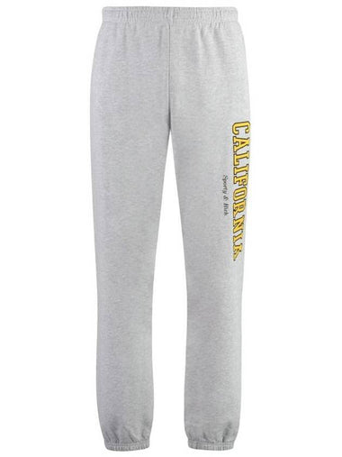 California Logo Print Track Pants Heather Grey - SPORTY & RICH - BALAAN 1