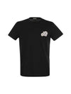 Double Logo Short Sleeve T-Shirt Black - MONCLER - BALAAN 1