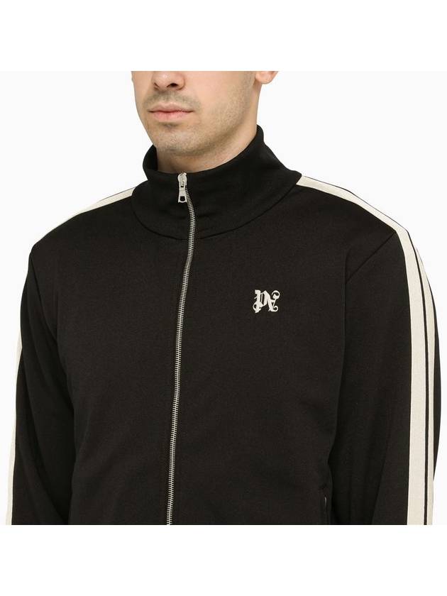 Monogram Classic Track Jacket Black - PALM ANGELS - BALAAN 4